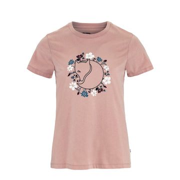 Fjallraven Womens Fjallblomster Fox T-shirt Chalk Rose