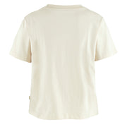 Fjallraven Womens Fjallblomster Logo T-shirt Chalk White - Parasol Store