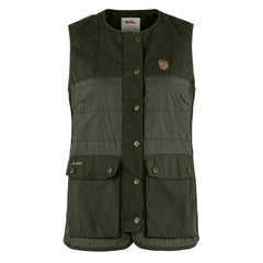 Fjallraven Womens Forest Wool Padded Vest Deep Forest - Parasol Store