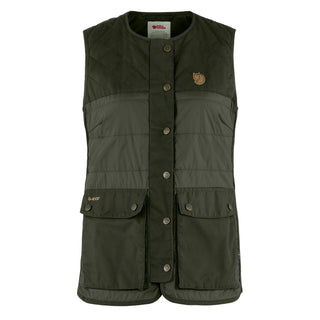 Fjallraven Womens Forest Wool Padded Vest Deep Forest - Parasol Store