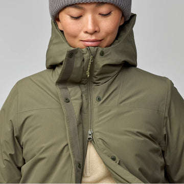 Fjallraven Womens HC Hydratic Padded Parka Laurel Green - Parasol Store