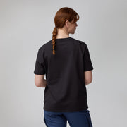 Fjallraven Womens Heavy Classic T-shirt Black - Parasol Store