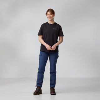 Fjallraven Womens Heavy Classic T-shirt Black - Parasol Store