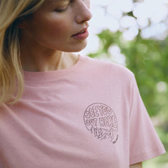 Fjallraven Womens Hemp Blend Out Here T-shirt Chalk White - Parasol Store