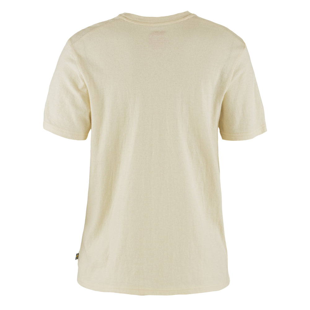 Fjallraven Womens Hemp Blend T-shirt Chalk White - Parasol Store