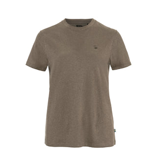 Fjallraven Womens Hemp Blend T-shirt Suede Brown
