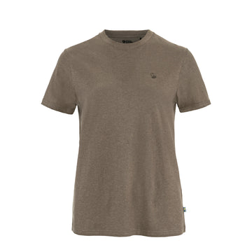 Fjallraven Womens Hemp Blend T-shirt Suede Brown