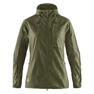 Fjallraven Womens High Coast Wind Jacket Green - Parasol Store