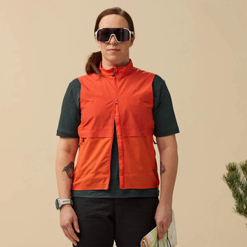 Fjallraven Womens Hoja Adventure Vest Flame Orange - Parasol Store