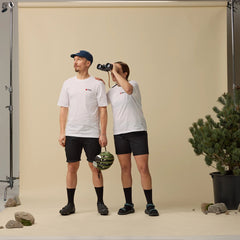 Fjallraven Womens Hoja Hybrid Shorts Navy - Parasol Store
