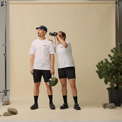 Fjallraven Womens Hoja Hybrid Shorts Black - Parasol Store