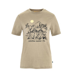 Fjallraven Womens Hoja Lugnt Wool T-shirt Classic Fossil