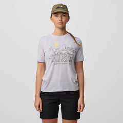 Fjallraven Womens Hoja Lugnt Wool T-shirt Classic Lavender Mist