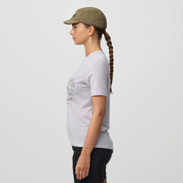 Fjallraven Womens Hoja Lugnt Wool T-shirt Classic Lavender Mist