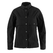 Fjallraven Womens Hoja Rider's Wind Jacket Black - Parasol Store