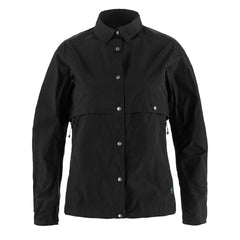 Fjallraven Womens Hoja Rider's Wind Jacket Black - Parasol Store