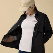 Fjallraven Womens Hoja Rider's Wind Jacket Black - Parasol Store