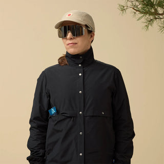 Fjallraven Womens Hoja Rider's Wind Jacket Black - Parasol Store
