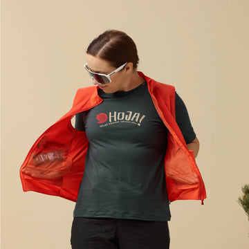 Fjallraven Womens Hoja Wool T-shirt Dark Navy - Parasol Store