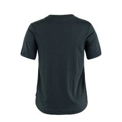 Fjallraven Womens Hoja Wool T-shirt Dark Navy - Parasol Store