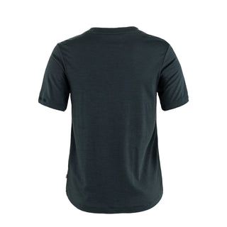 Fjallraven Womens Hoja Wool T-shirt Dark Navy - Parasol Store