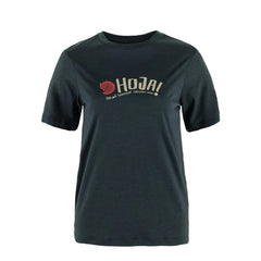 Fjallraven Womens Hoja Wool T-shirt Dark Navy - Parasol Store