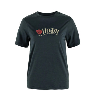 Fjallraven Womens Hoja Wool T-shirt Dark Navy - Parasol Store