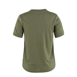 Fjallraven Womens Hoja Wool T-shirt Laurel Green - Parasol Store