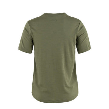 Fjallraven Womens Hoja Wool T-shirt Laurel Green - Parasol Store
