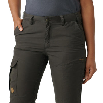 Fjallraven Womens Karla Pro Trousers Dark Olive - Parasol Store