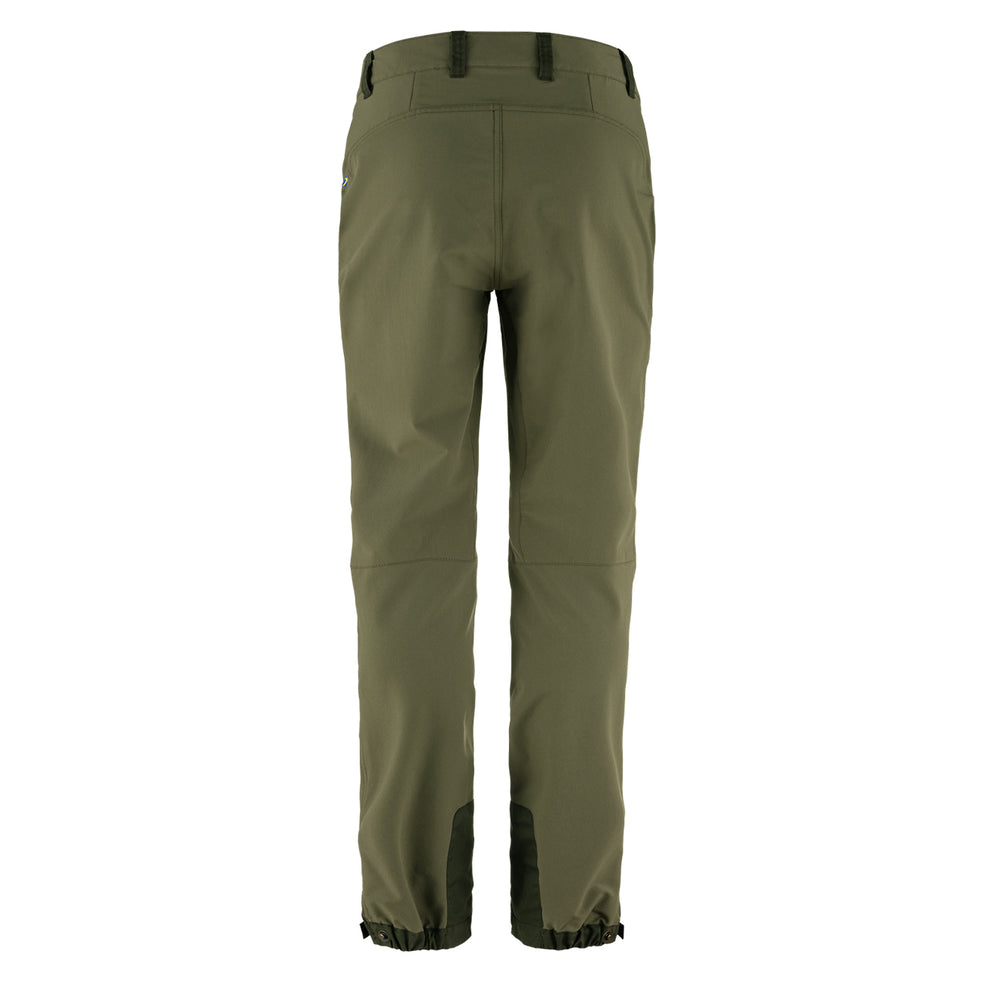 Fjallraven Womens Keb Agile Trousers Reg Leg Laurel Green / Deep Forest - Parasol Store