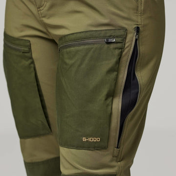 Fjallraven Womens Keb Agile Trousers Small Laurel Green / Deep Forest