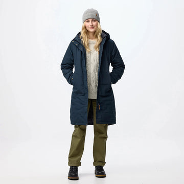 Fjallraven Womens Kiruna Hydratic Padded Parka Dark Navy