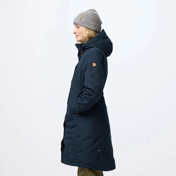 Fjallraven Womens Kiruna Hydratic Padded Parka Dark Navy