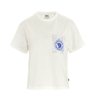 Fjallraven Womens Logo Pocket T-Shirt Eggshell