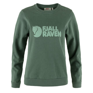 Fjallraven Womens Logo Sweater Deep Patina / Misty Green - Parasol Store