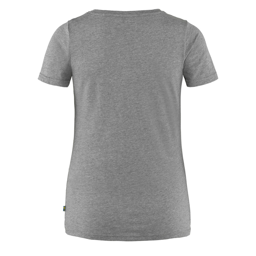 Fjallraven Womens Logo T-Shirt Grey Melange Fjallraven
