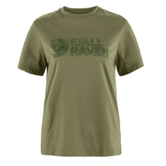 Fjallraven Womens Lush Logo T-shirt Green - Parasol Store