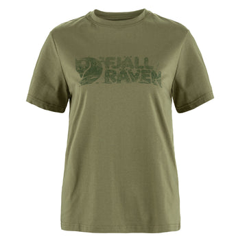 Fjallraven Womens Lush Logo T-shirt Green - Parasol Store