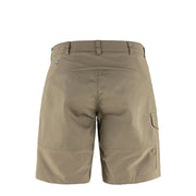 Fjallraven Womens Nikka Curved Shorts Suede Brown - Parasol Store