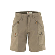 Fjallraven Womens Nikka Curved Shorts Suede Brown - Parasol Store