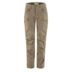Fjallraven Womens Nikka Curved Trousers Suede Brown - Parasol Store
