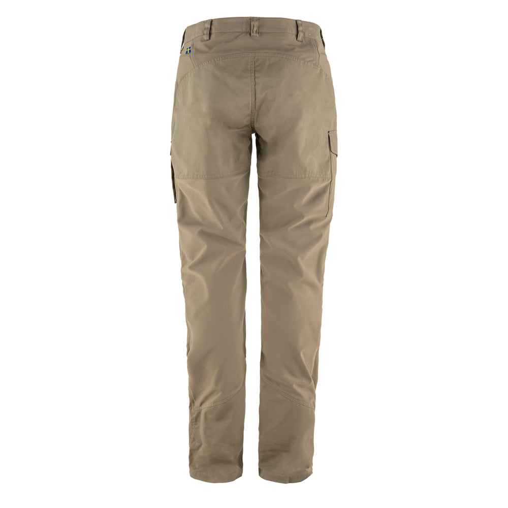Fjallraven Womens Nikka Curved Trousers Suede Brown - Parasol Store