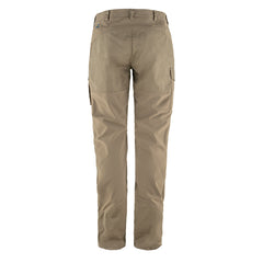 Fjallraven Womens Nikka Curved Trousers Suede Brown - Parasol Store