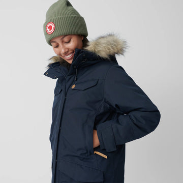 Fjallraven Womens Nuuk Parka Dark Navy - Parasol Store