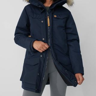 Fjallraven Womens Nuuk Parka Dark Navy - Parasol Store