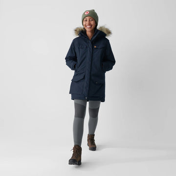 Fjallraven Womens Nuuk Parka Dark Navy - Parasol Store