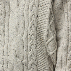Fjallraven Womens Ovik Cable Knit Chalk White