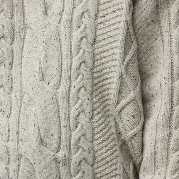 Fjallraven Womens Ovik Cable Knit Chalk White