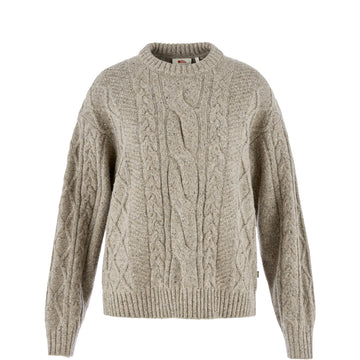 Fjallraven Womens Ovik Cable Knit Fog